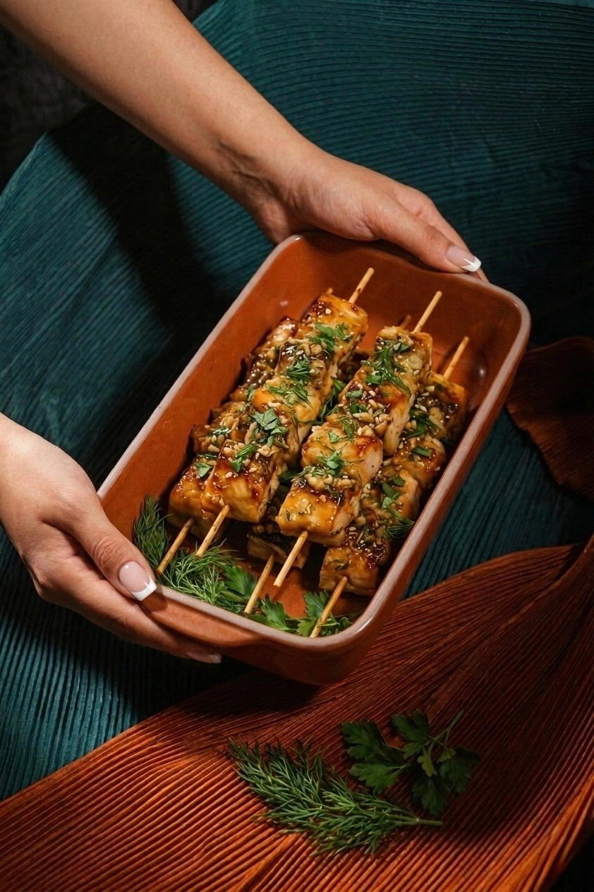 Baked Mackerel Skewers