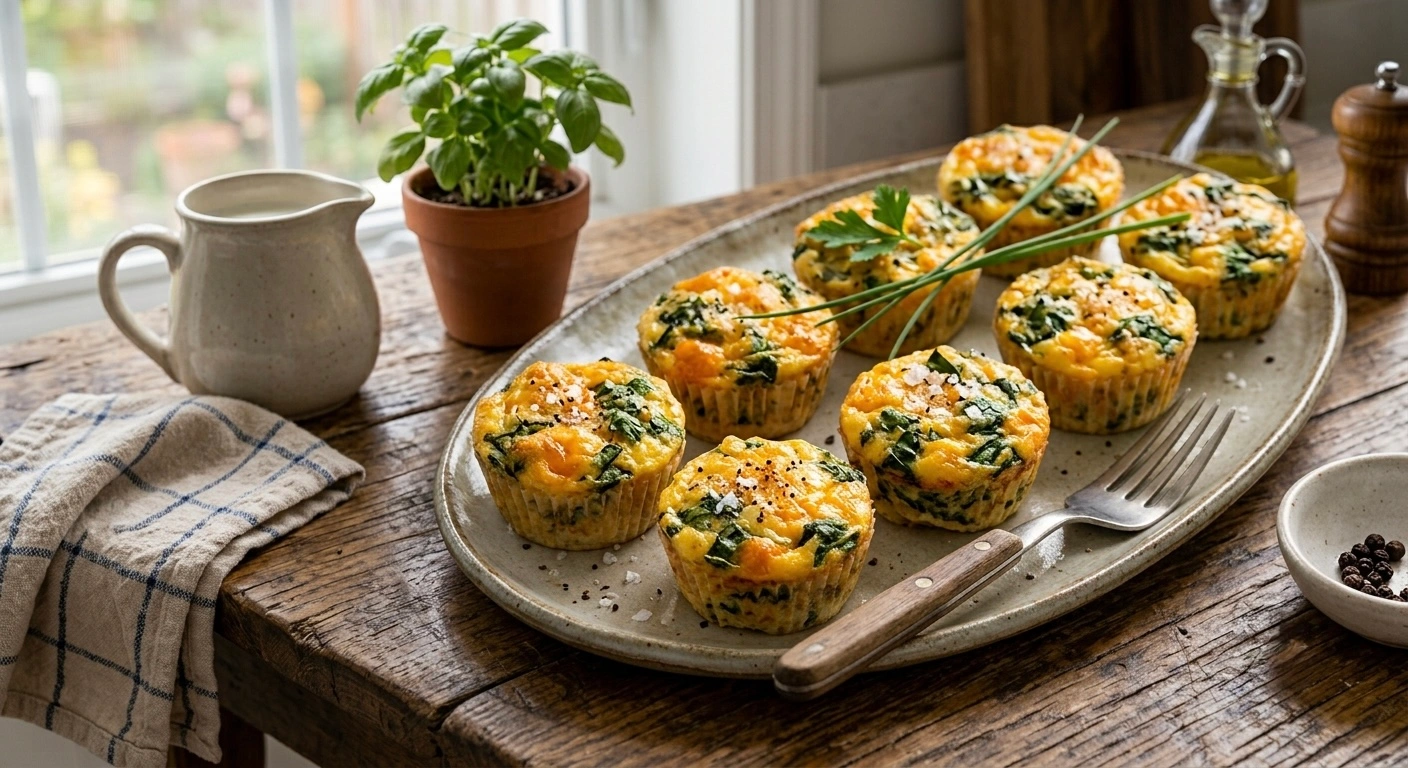Low-carb egg and cheese bites