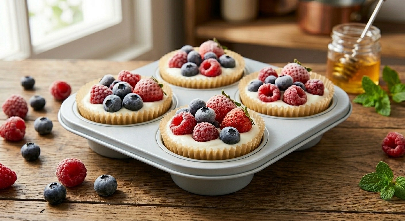 Frozen Berry Yogurt Cups