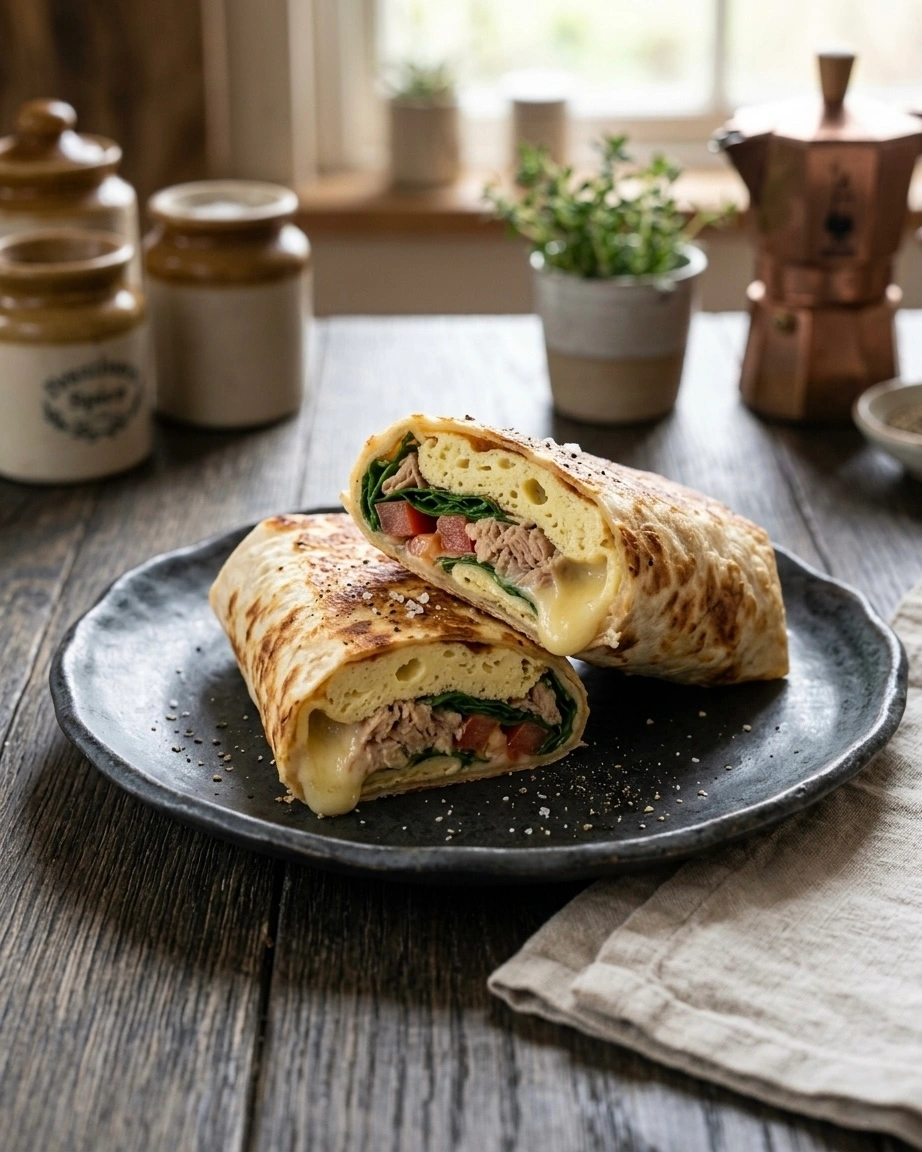 Crispy Lavash Breakfast Wrap