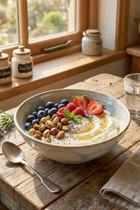Greek Yogurt Berry Bowl