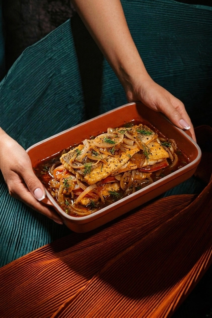 Fried & Marinated Hake