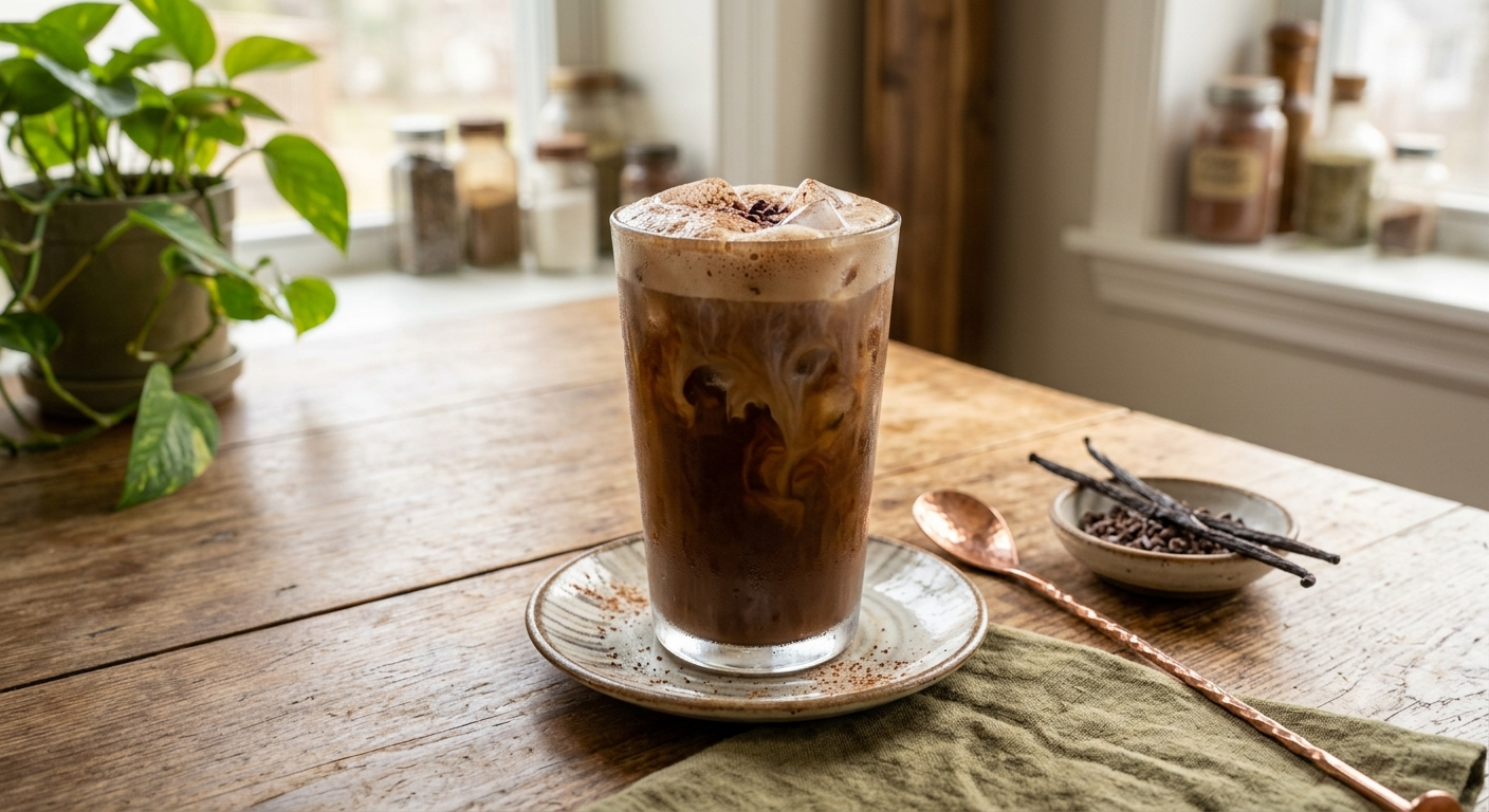Vegan iced mocha