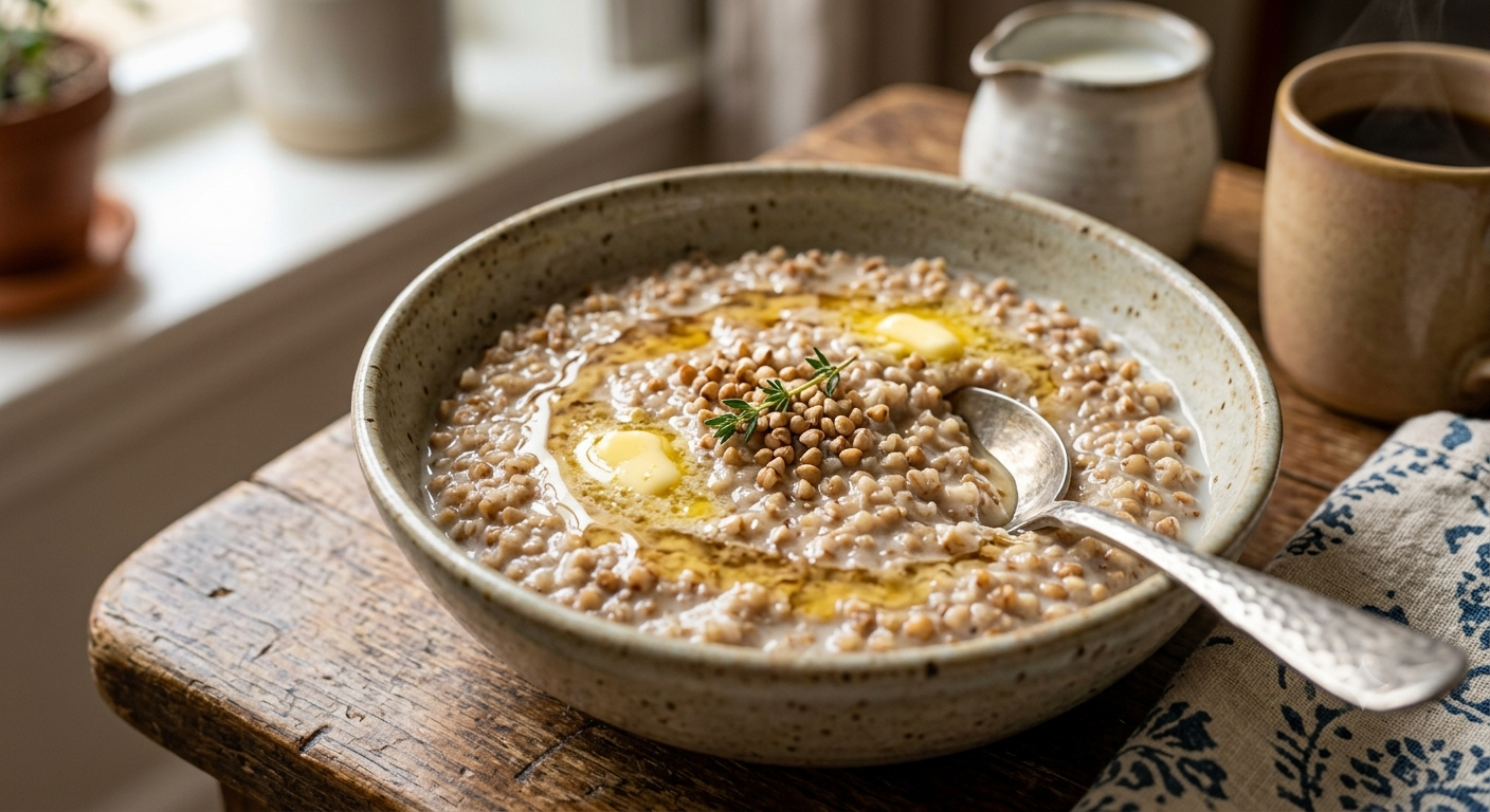 Gluten-free buckwheat porridge