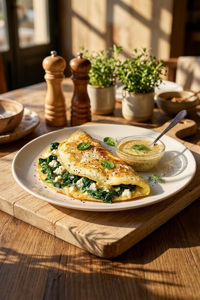 Spinach & Egg White Omelette