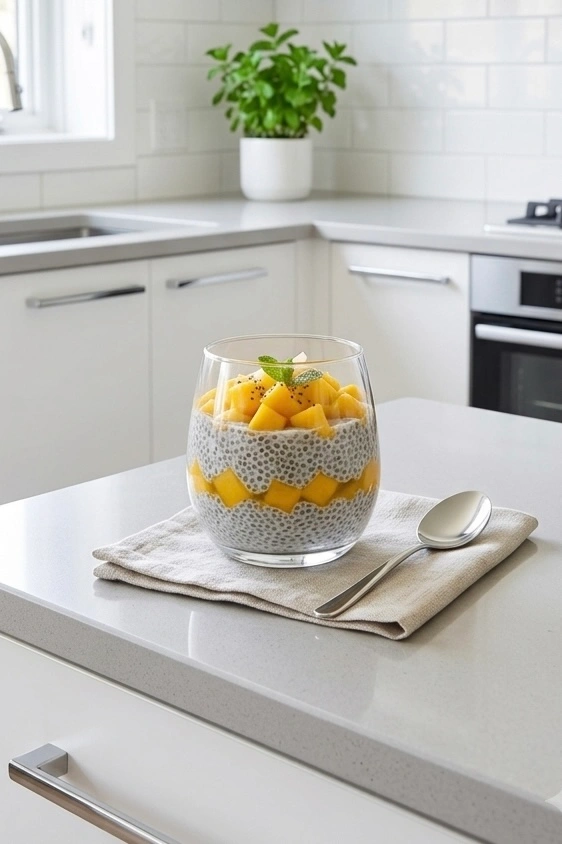 Chia Seed Pudding with Mango