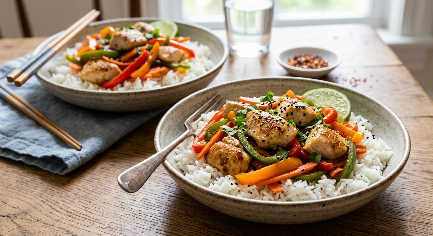 Chicken & Vegetable Rice Bowl