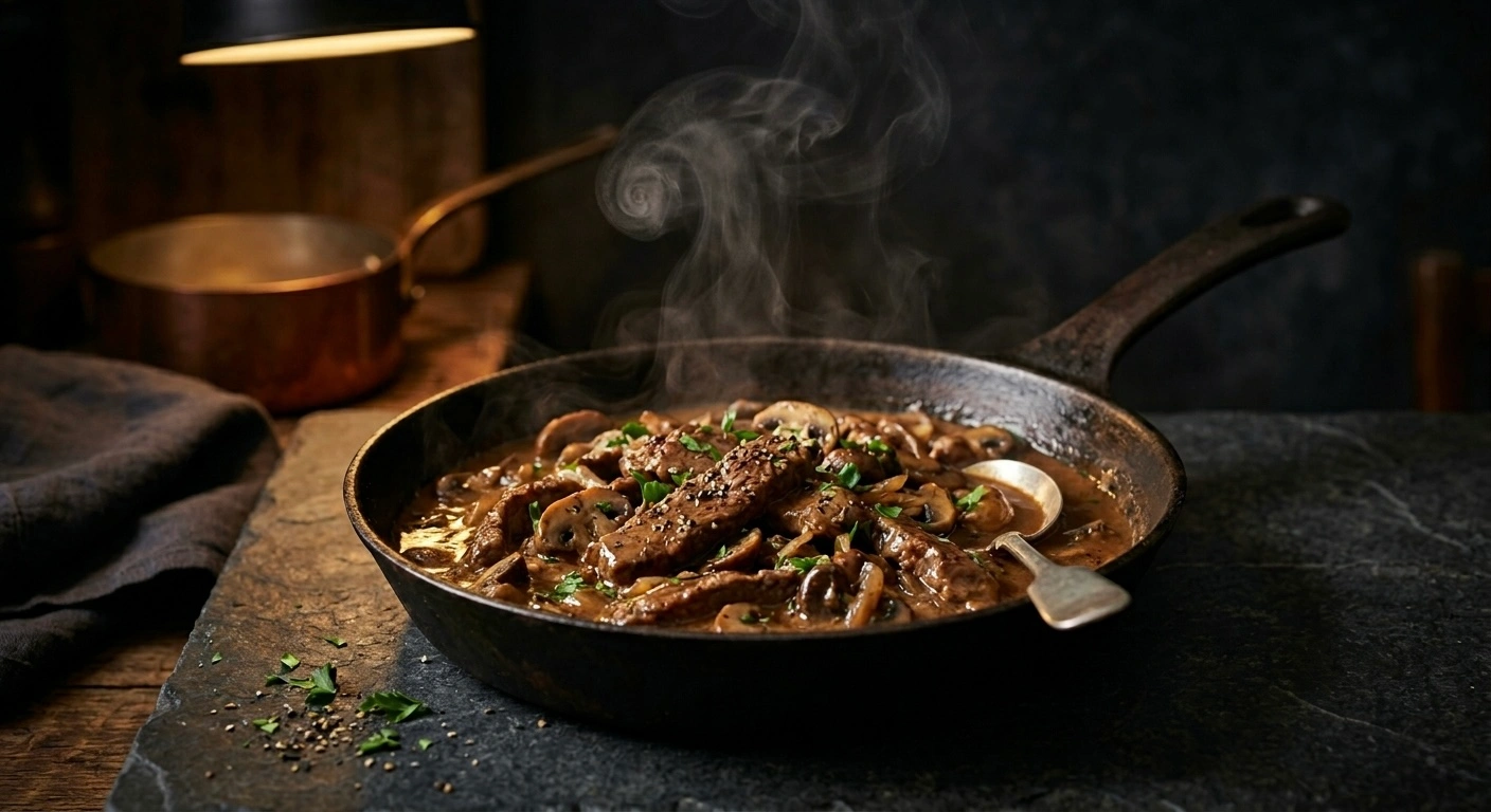 Beef Stroganoff with Mushrooms
