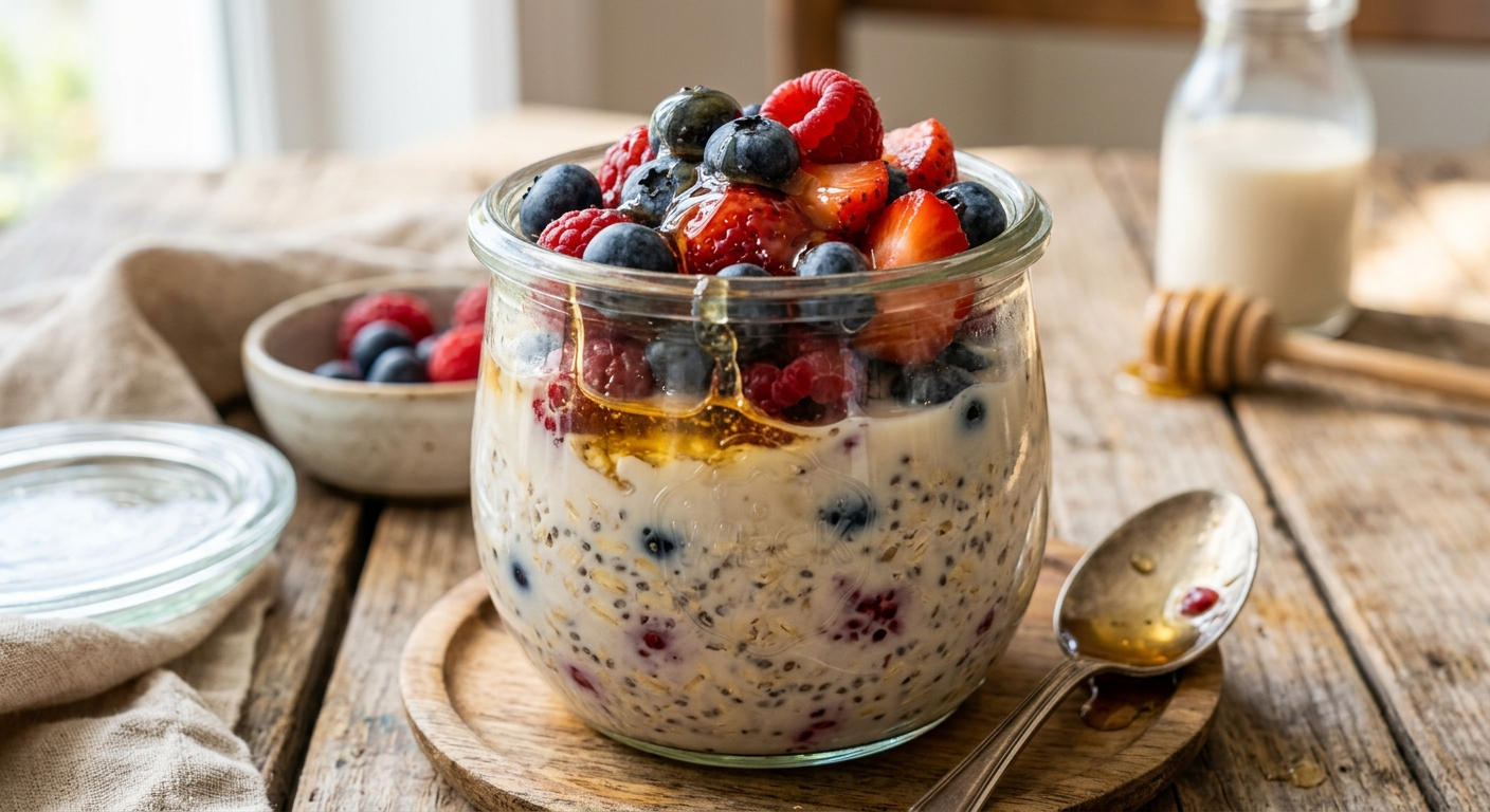 Oat Overnight Oats with Berries