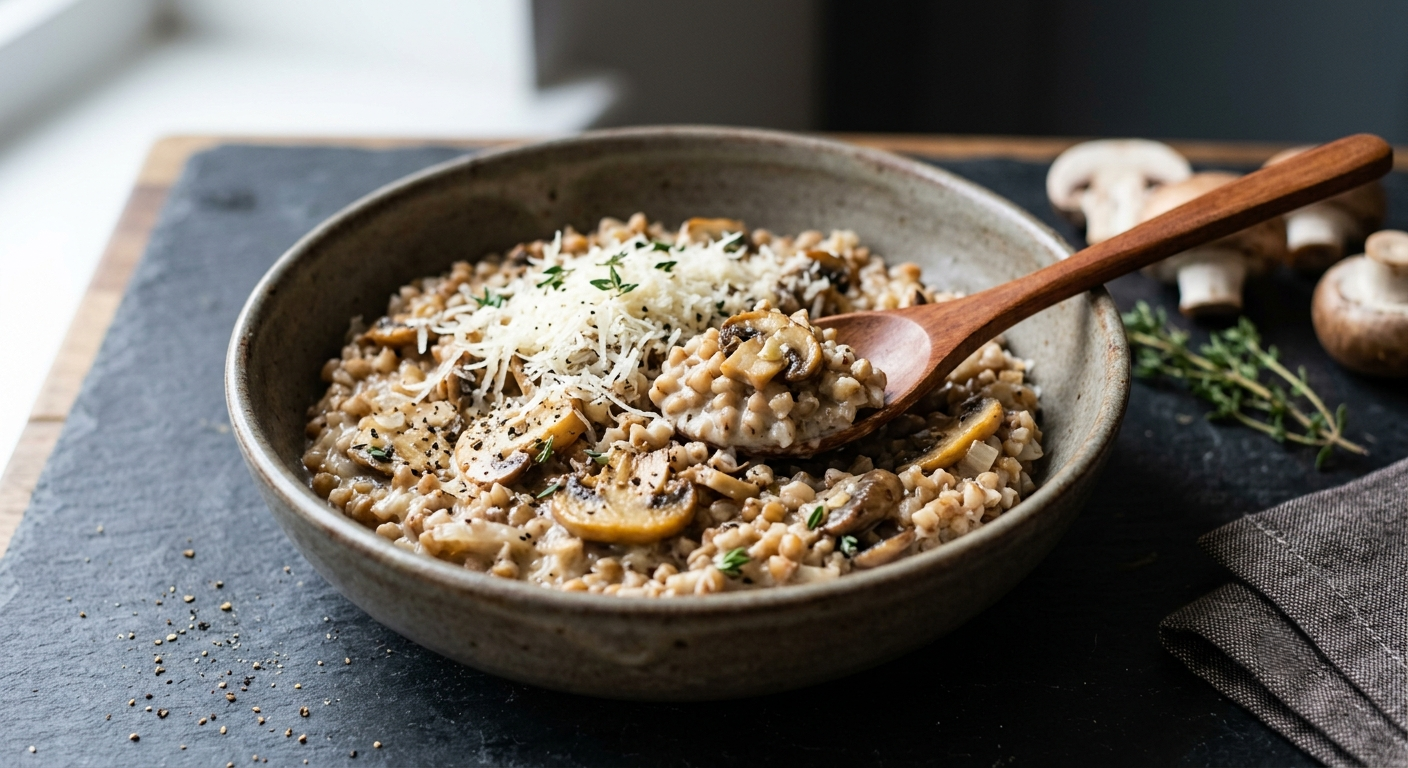Buckwheat & Mushroom Risotto