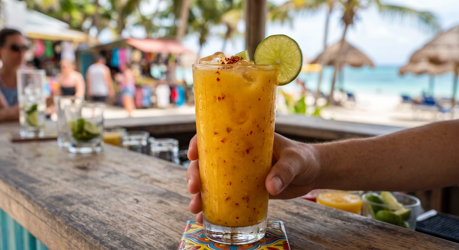 Spicy mango chili cooler