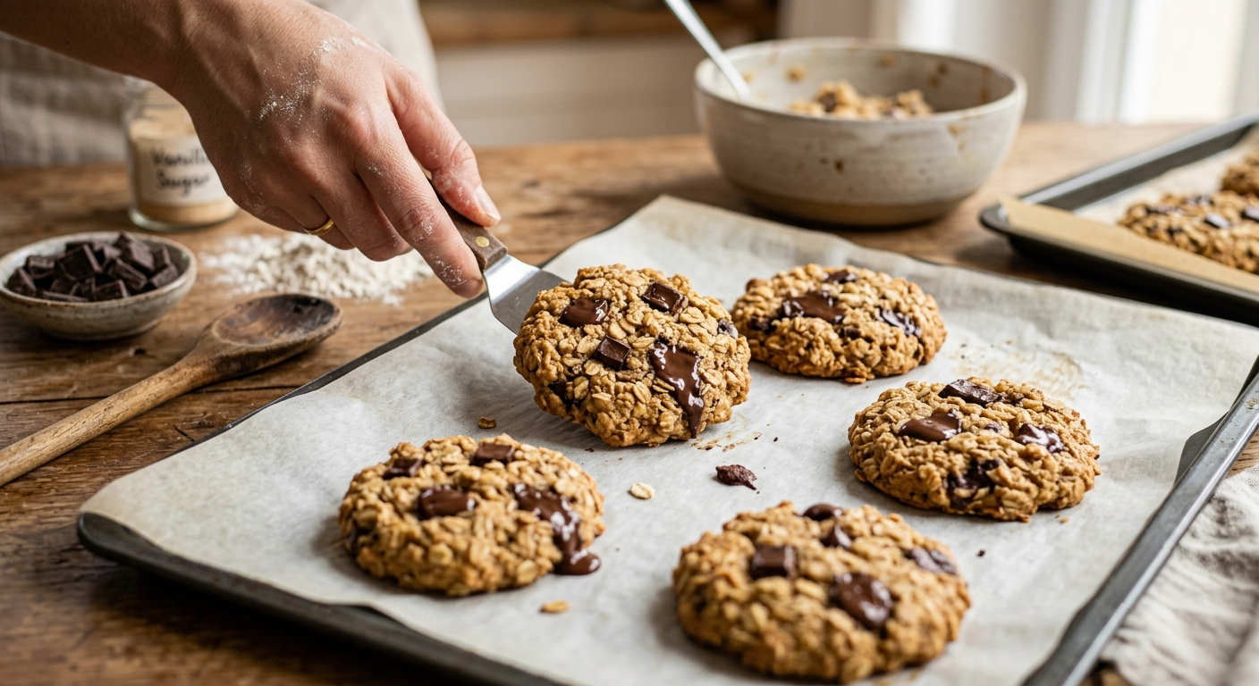 Oat Chocolate Cookies