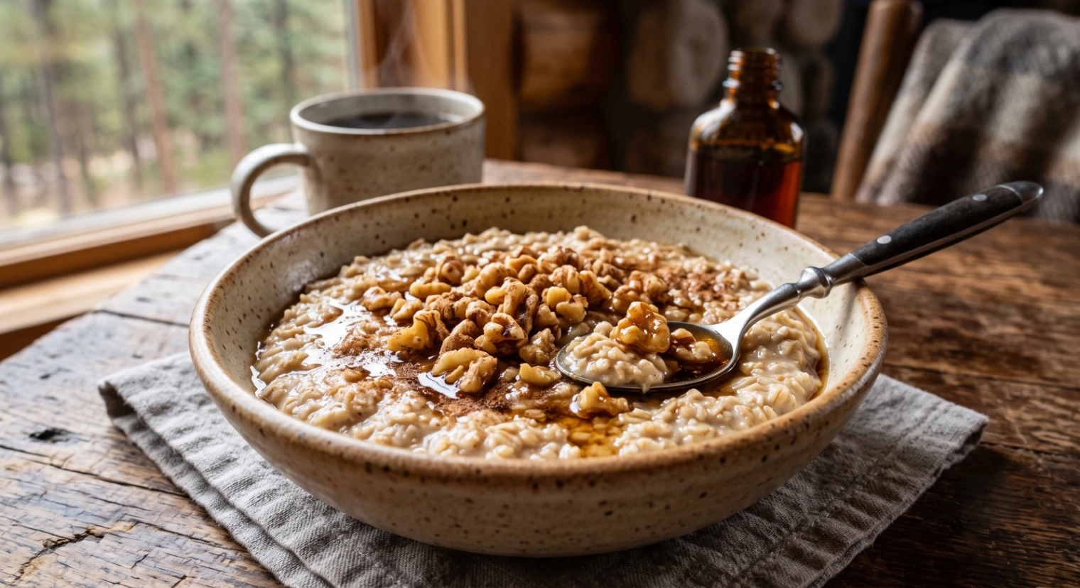 Maple walnut oatmeal