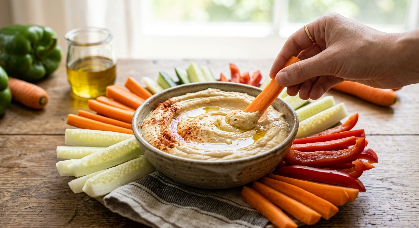 Hummus with Veggie Sticks