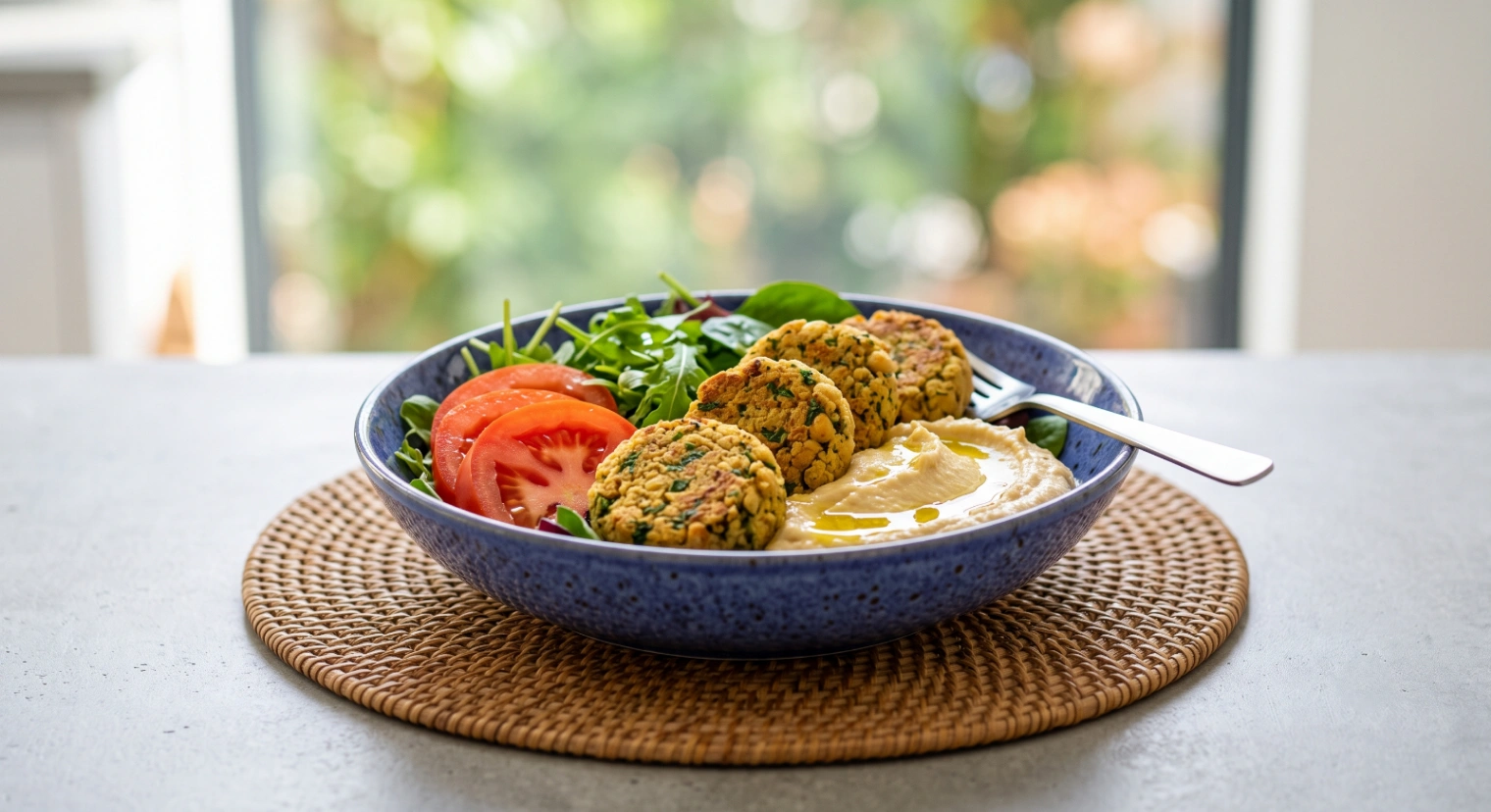Vegan falafel bowl