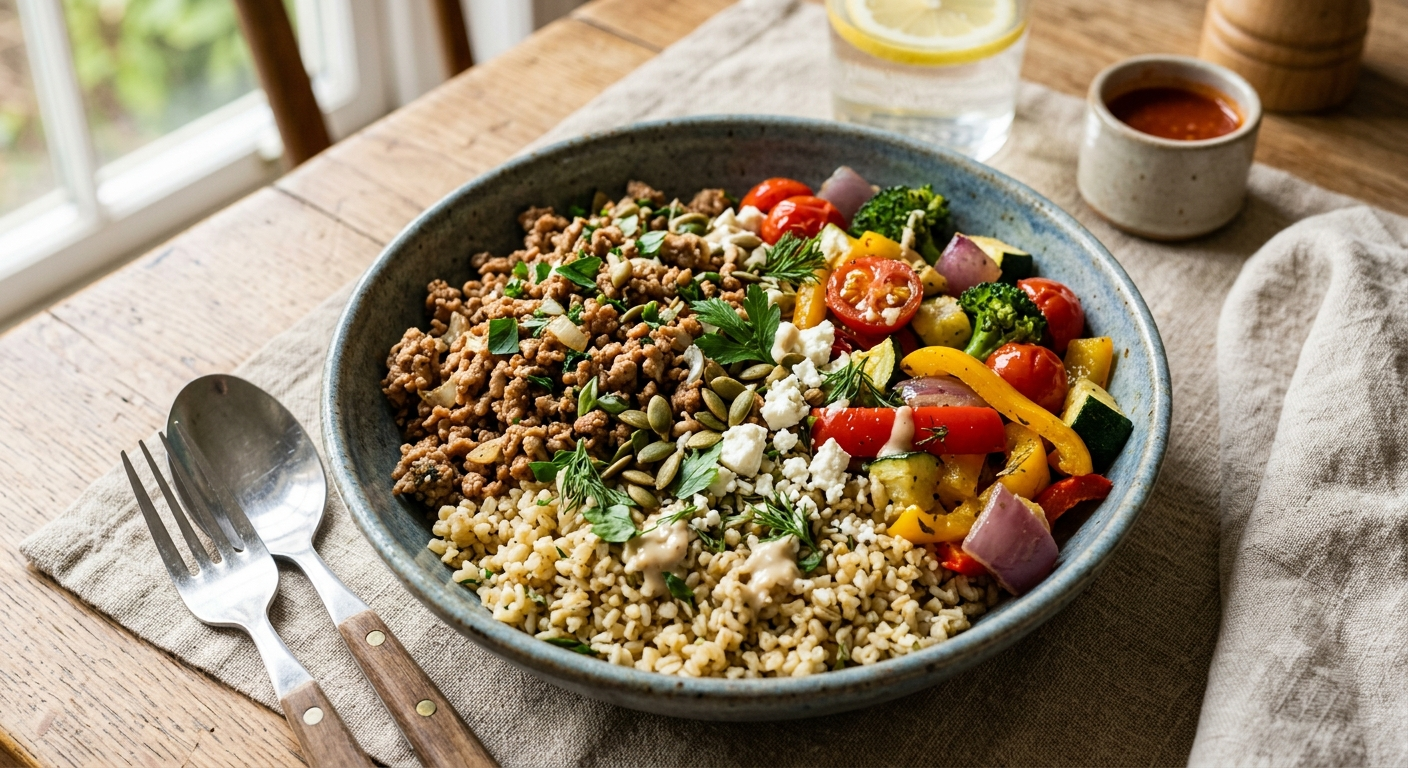 Turkey & Vegetable Bulgur Bowl
