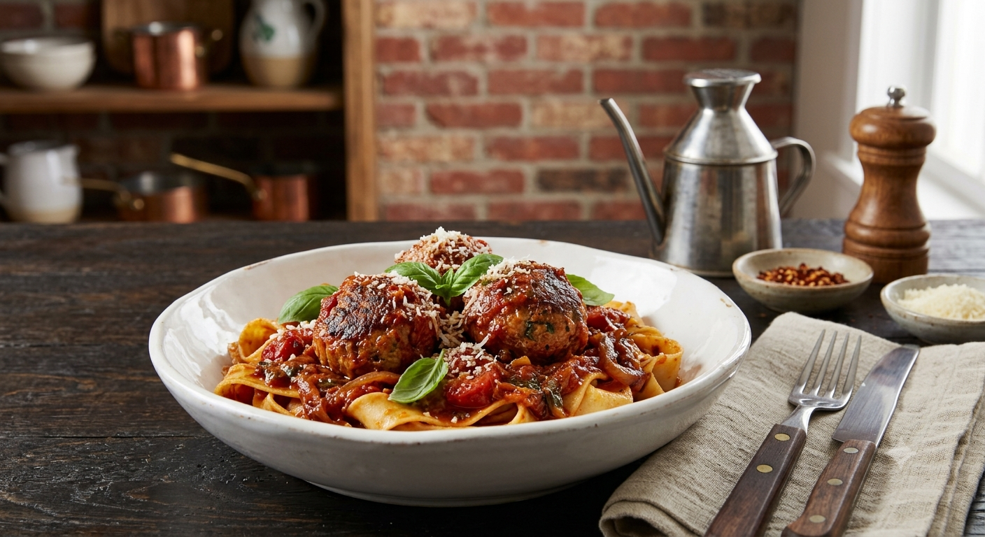 Turkey Meatballs in Tomato Sauce