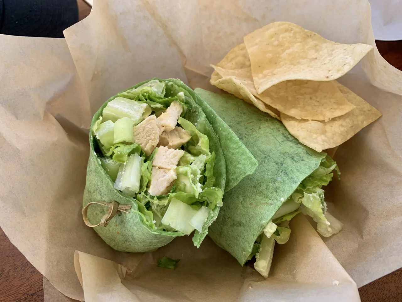 Classic chicken caesar wrap