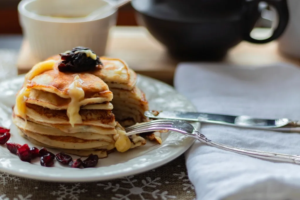 High-protein cottage cheese pancakes