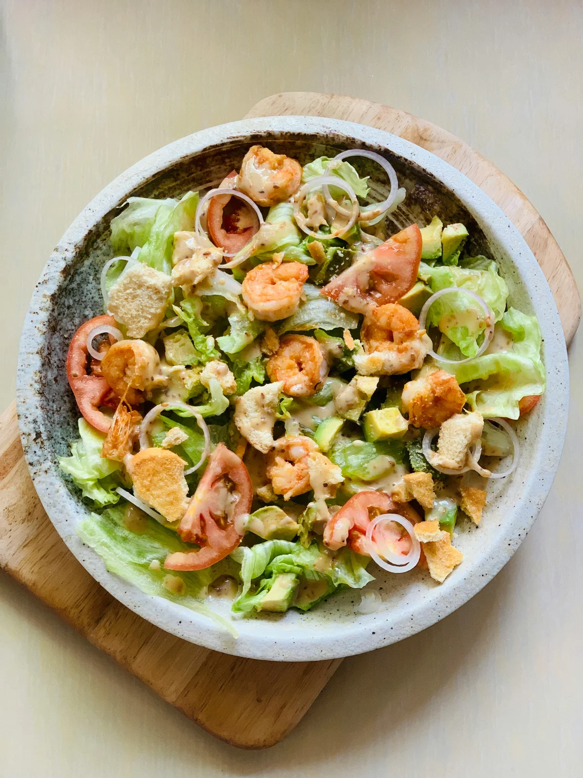 Shrimp and avocado salad