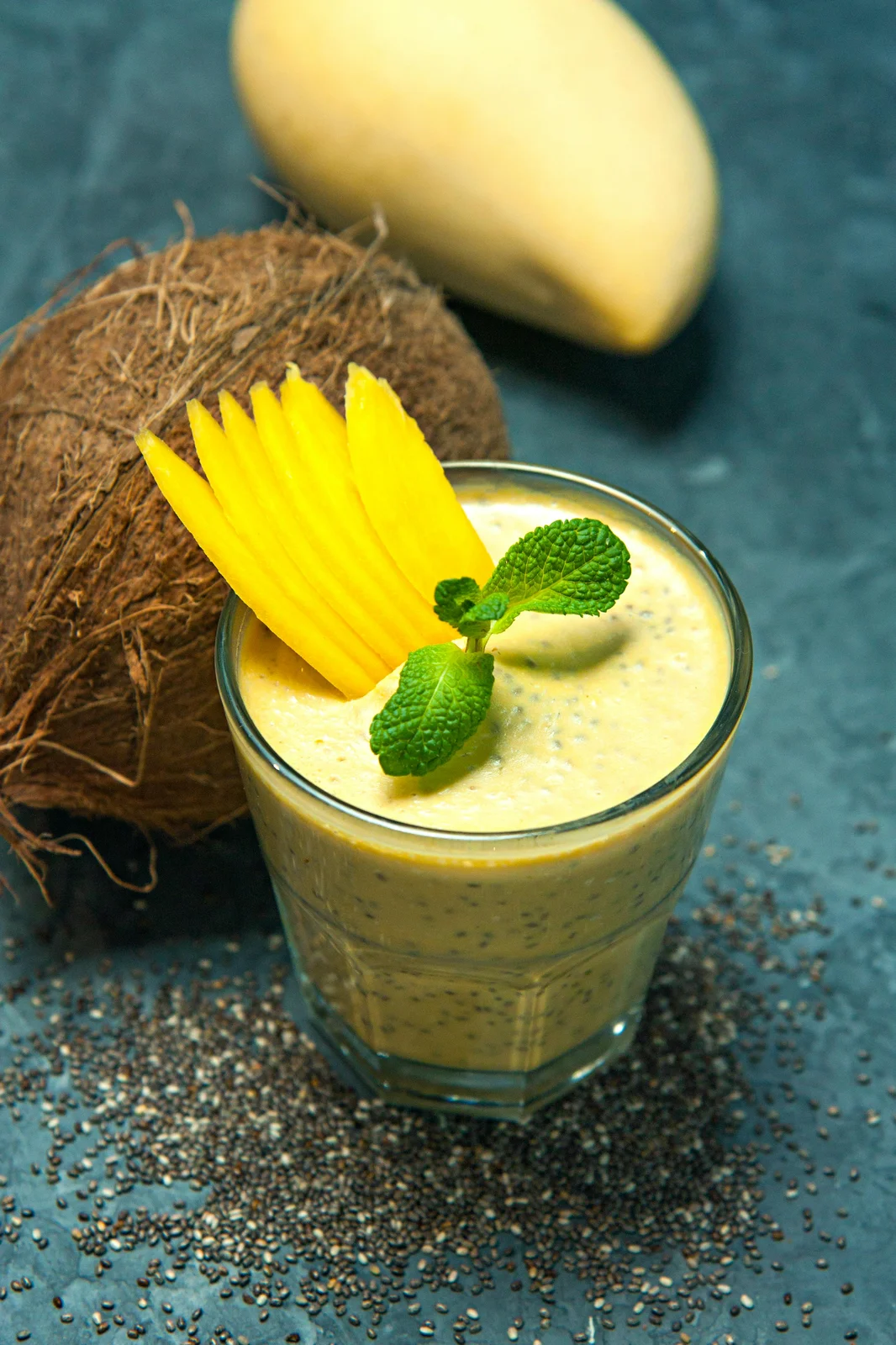 Mango coconut smoothie