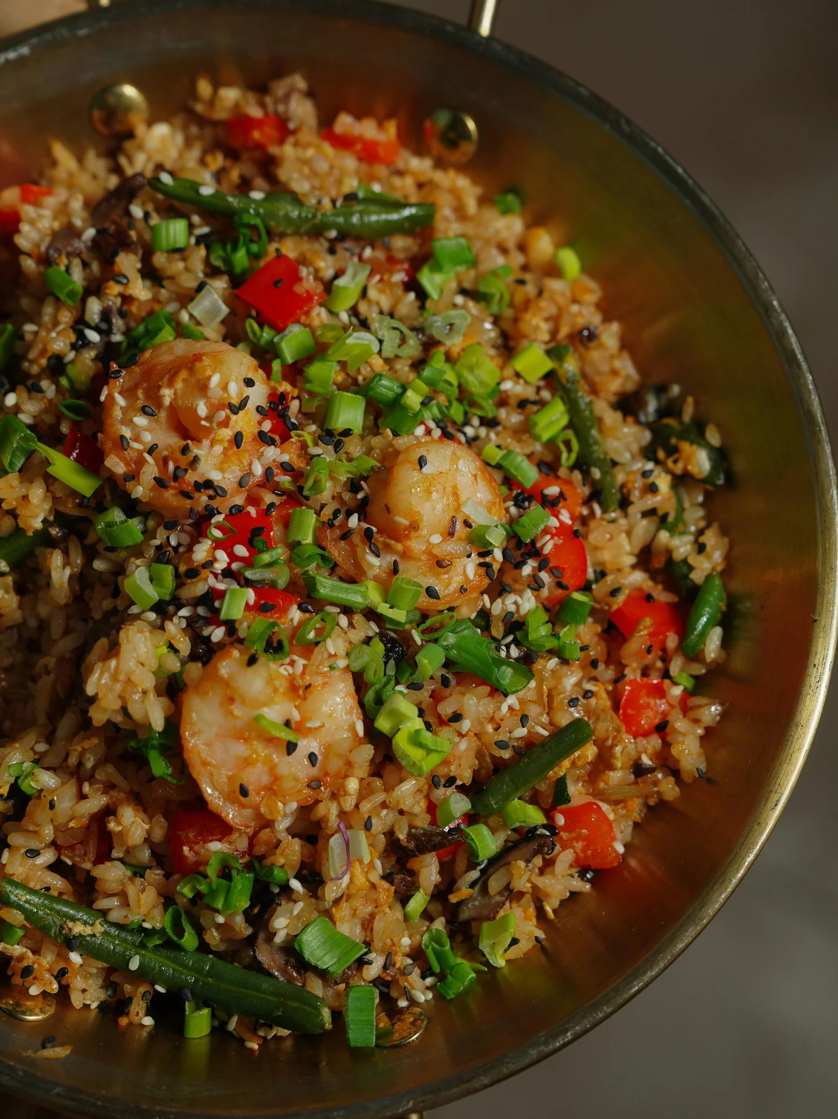 Shrimp and Rice Stir-fry