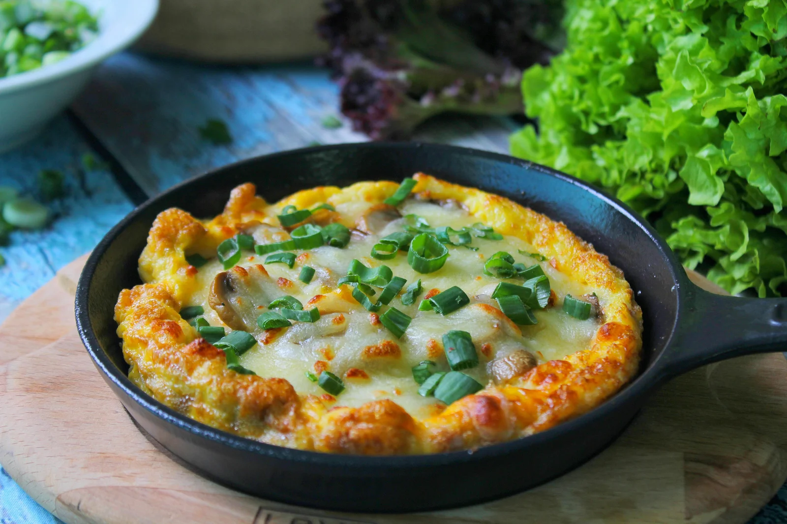 Mushroom and Spinach Omelet