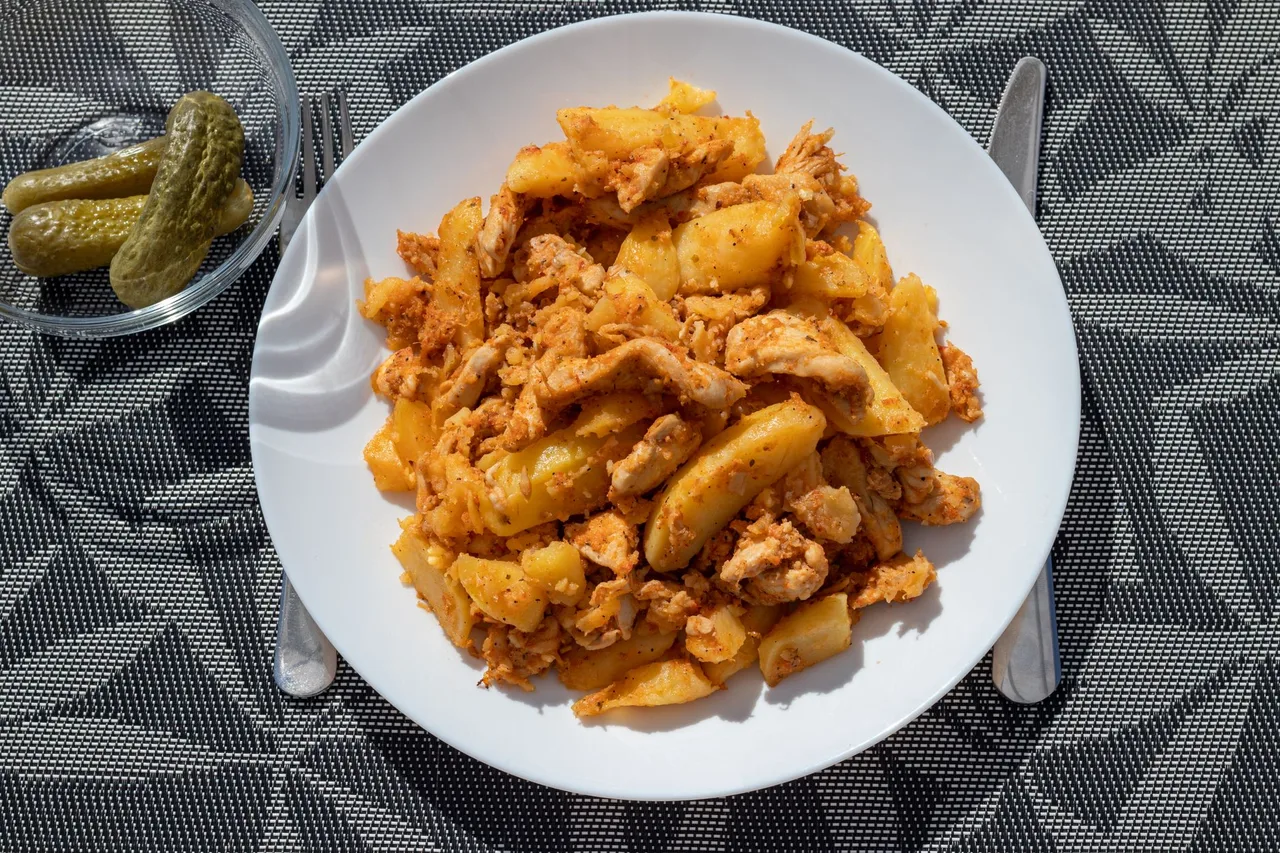 Poltava Halushky with Chicken