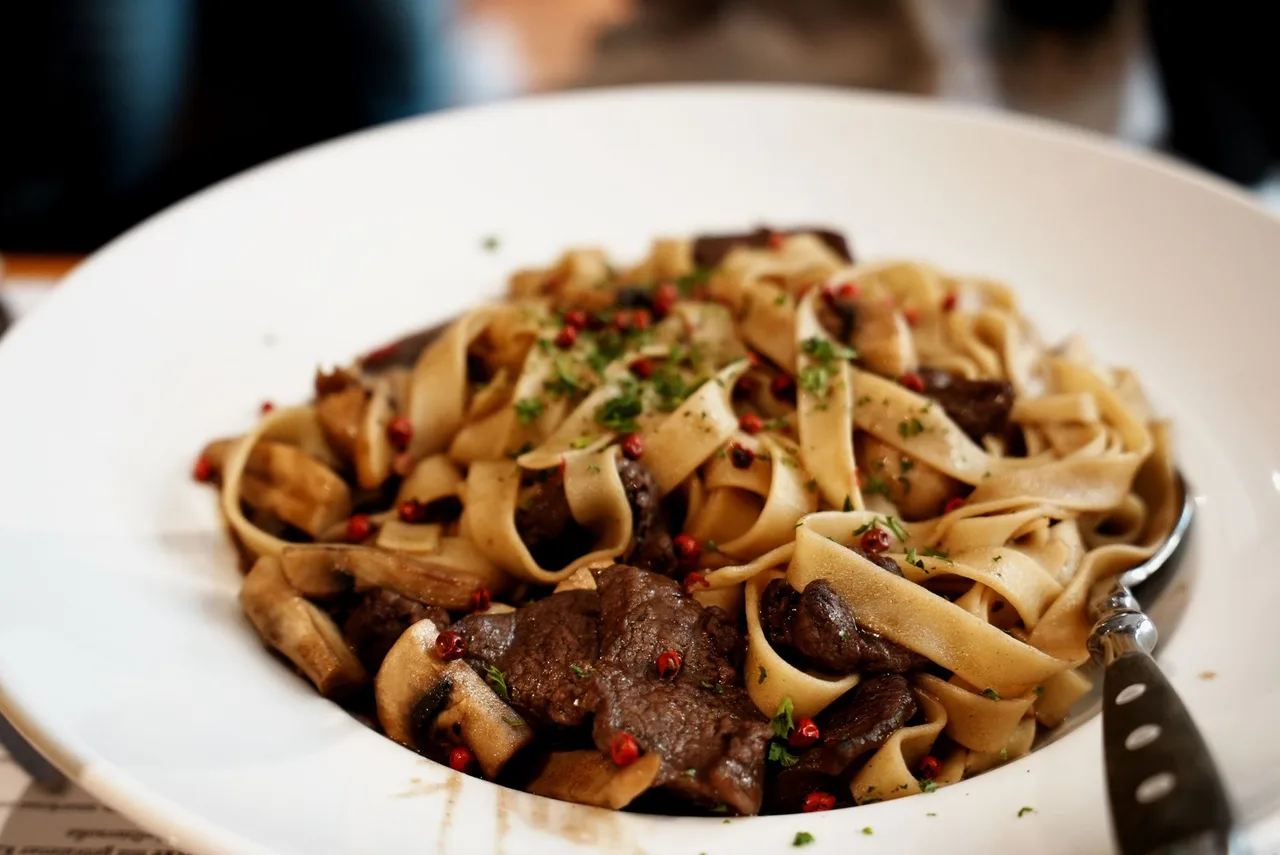 Classic beef stroganoff