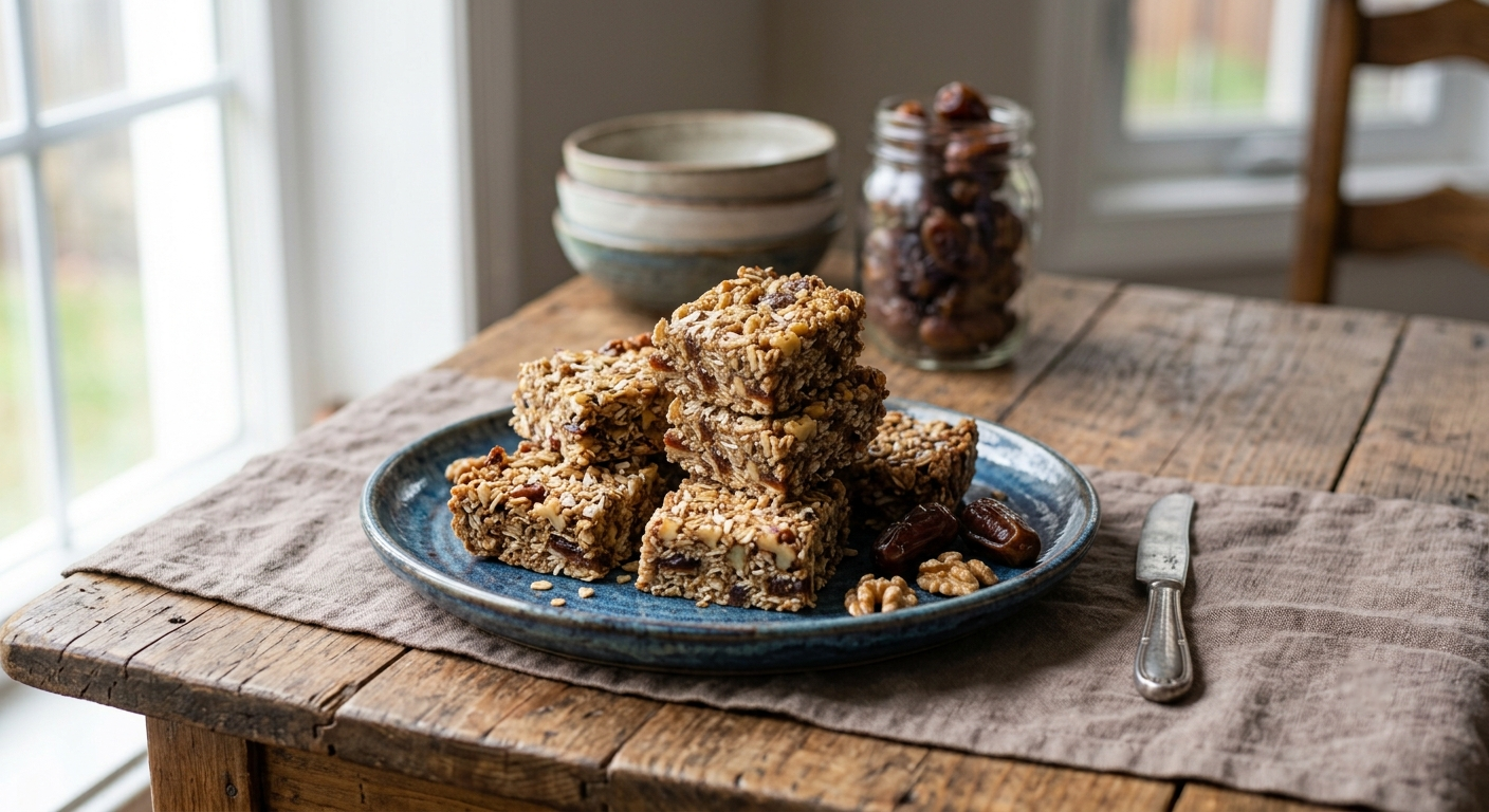 Date and oat breakfast bars
