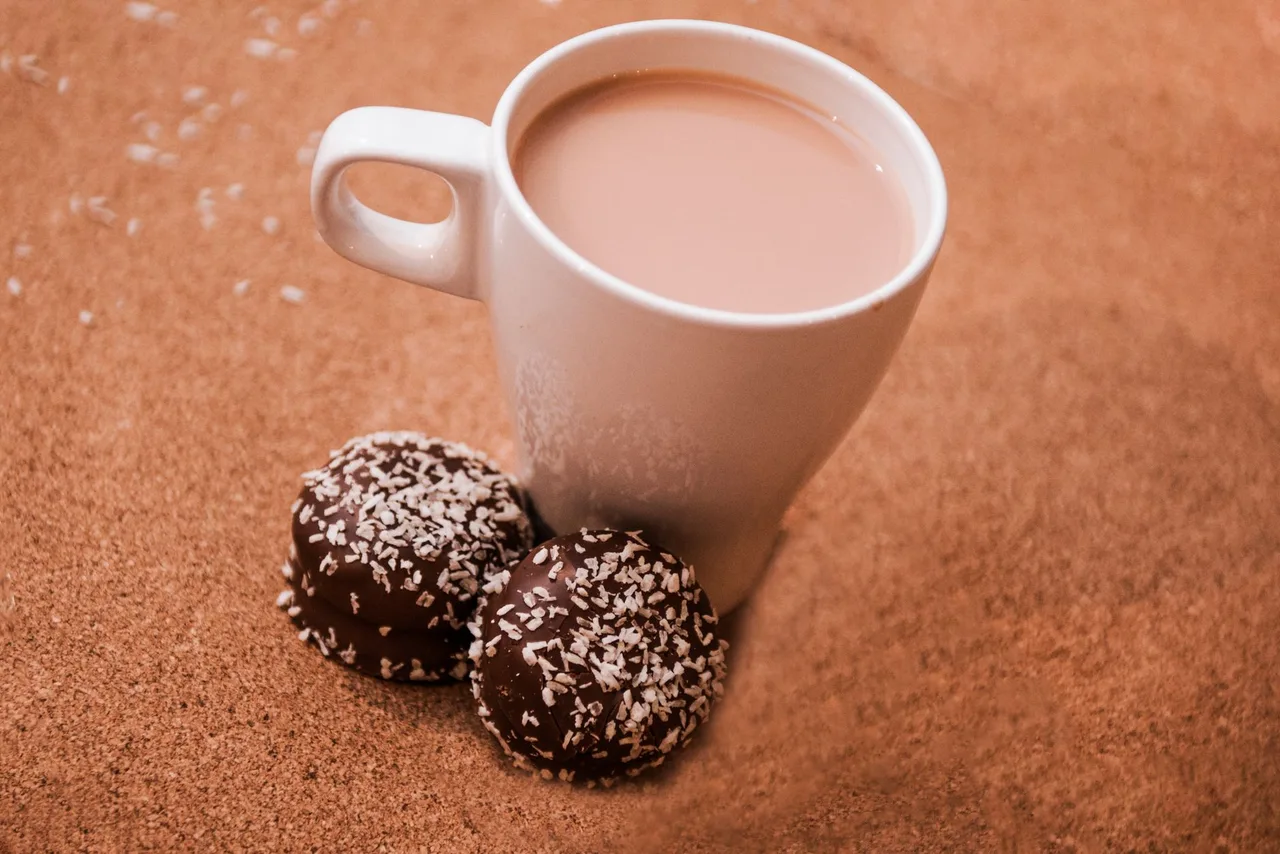 Vegan coconut hot chocolate